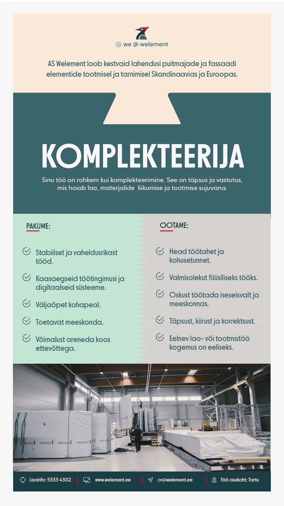 WELEMENT AS Komplekteerija