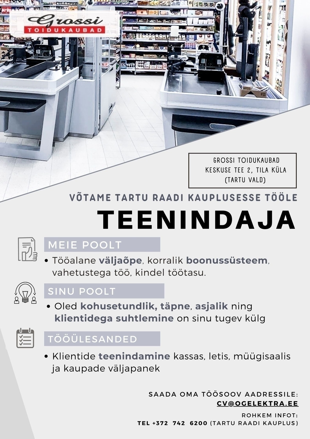 OG Elektra AS Teenindaja (Tartu Raadi)