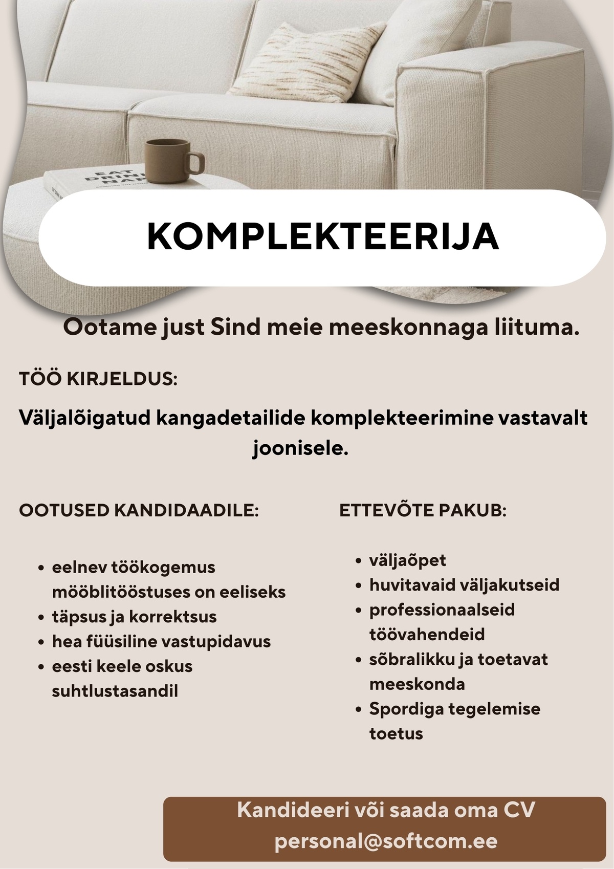 Softcom OÜ Komplekteerija