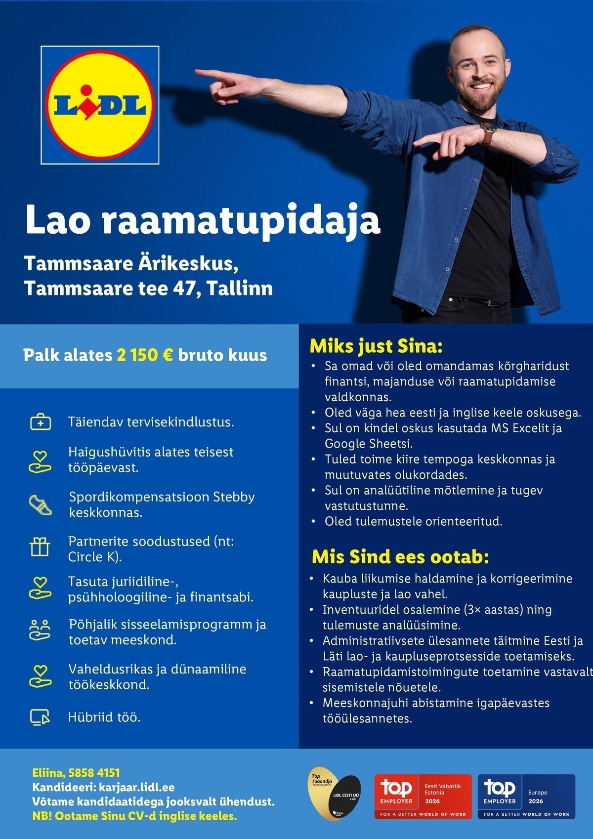 Lidl Eesti OÜ Lao raamatupidaja