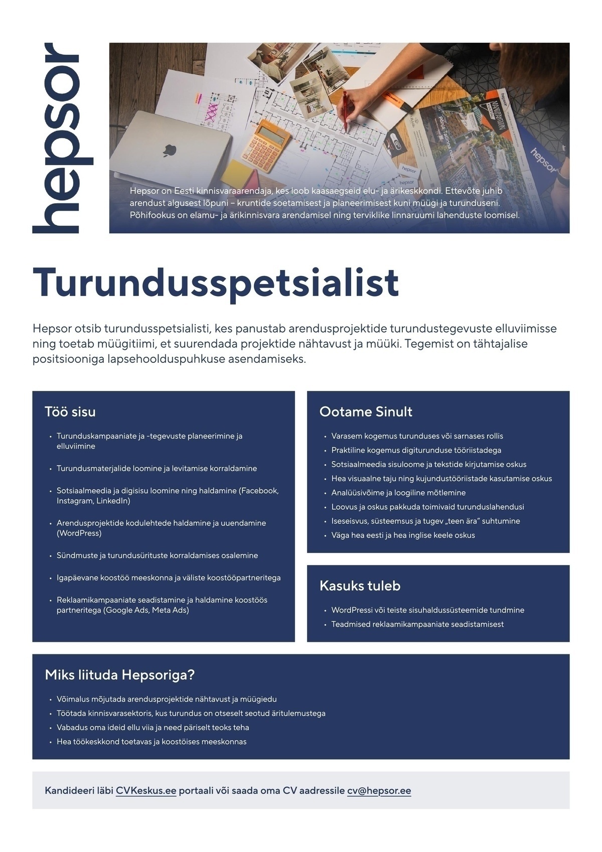 HEPSOR AS Turundusspetsialist