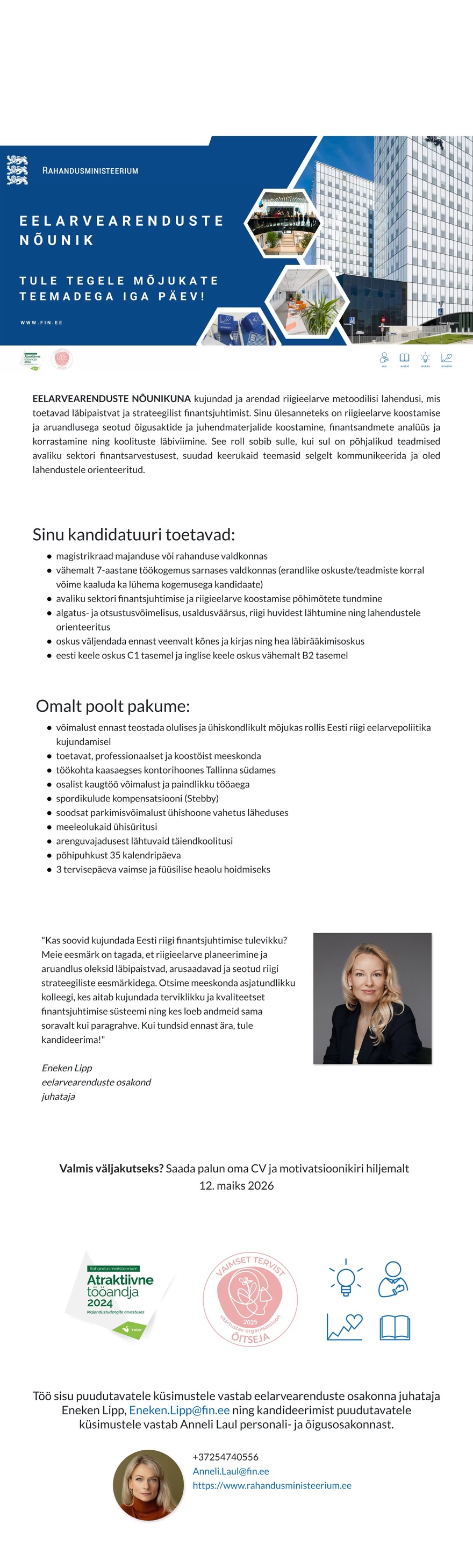 Rahandusministeerium NÕUNIK (eelarvearendused)