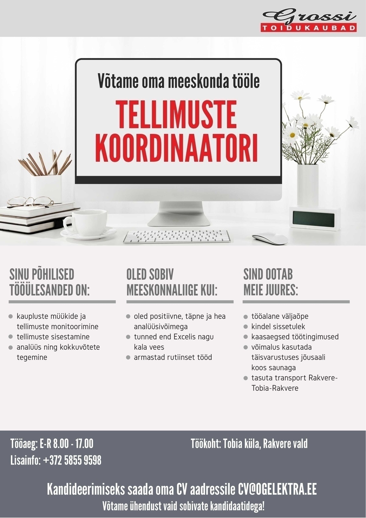 OG Elektra AS Tellimuste koordinaator