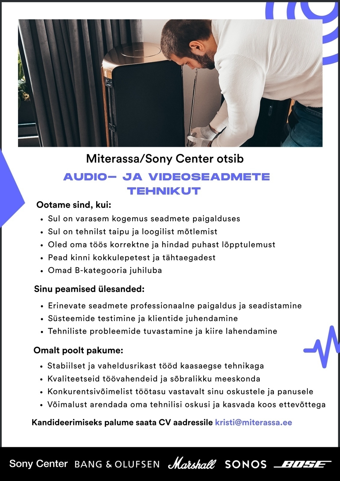 Miterassa OÜ AUDIO- JA VIDEOSEADMETE TEHNIK