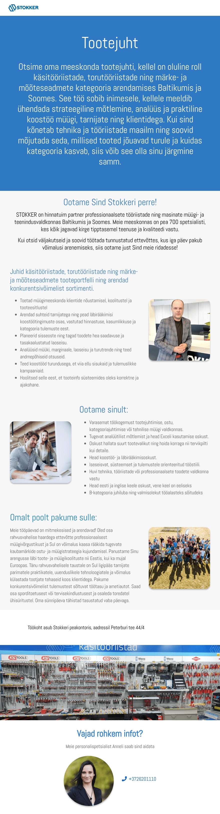 AS Stokker Tootejuht