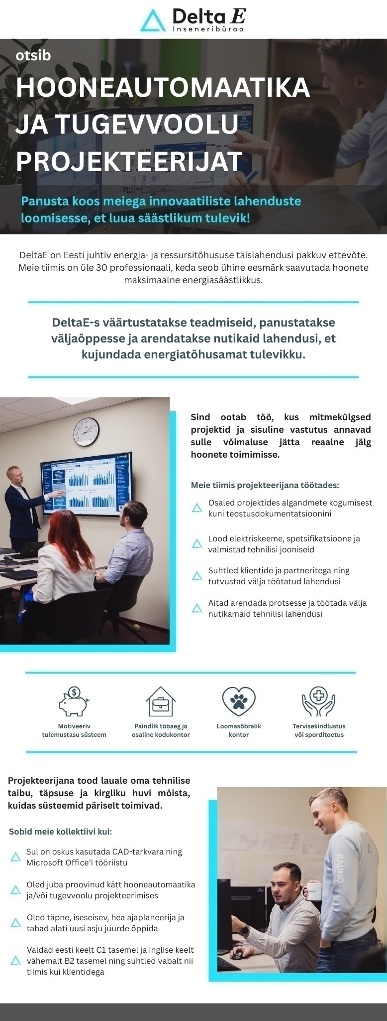 DeltaE Insenerid OÜ Hooneautomaatika ja tugevvoolu projekteerija