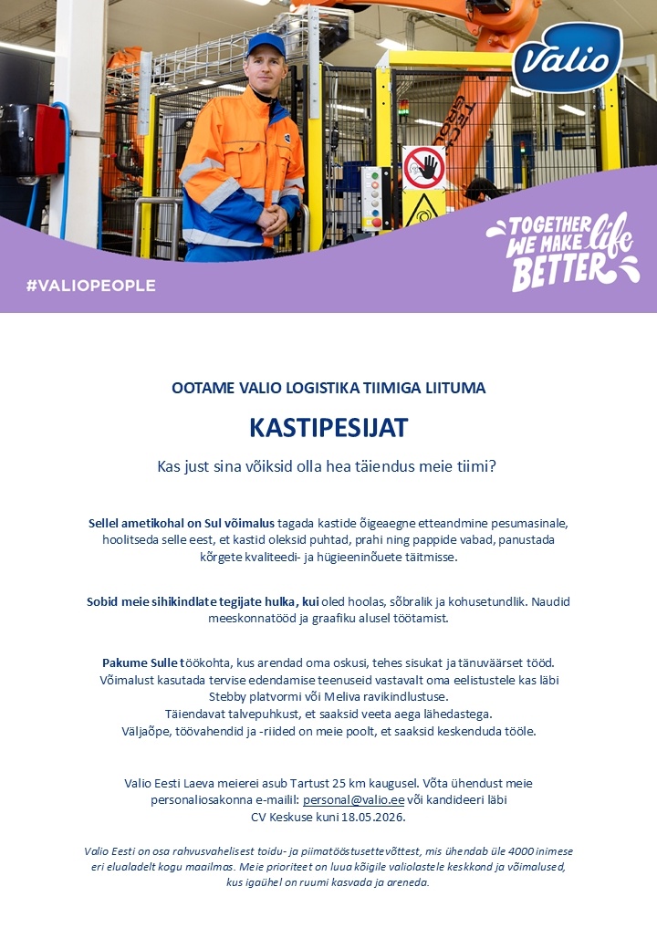 Valio Eesti AS Kastipesija