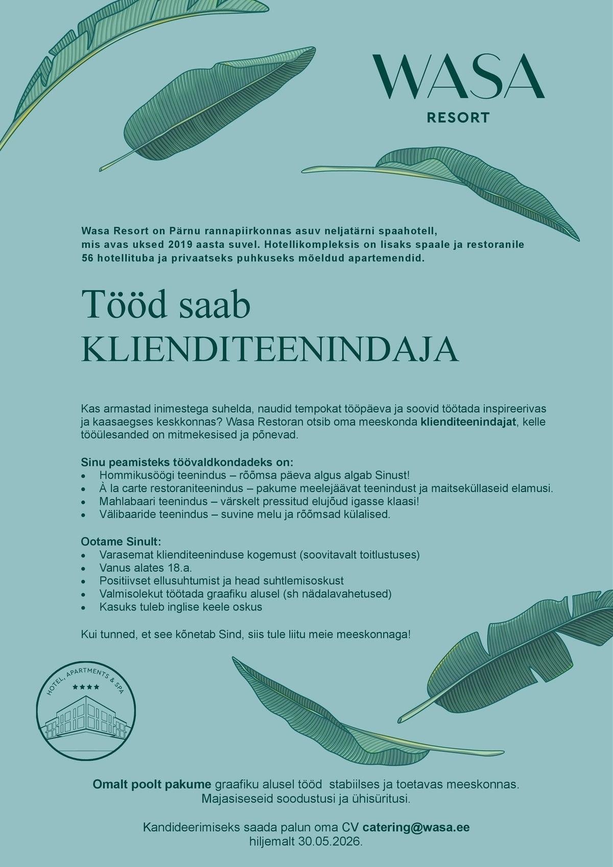 Wasa AS Klienditeenindaja