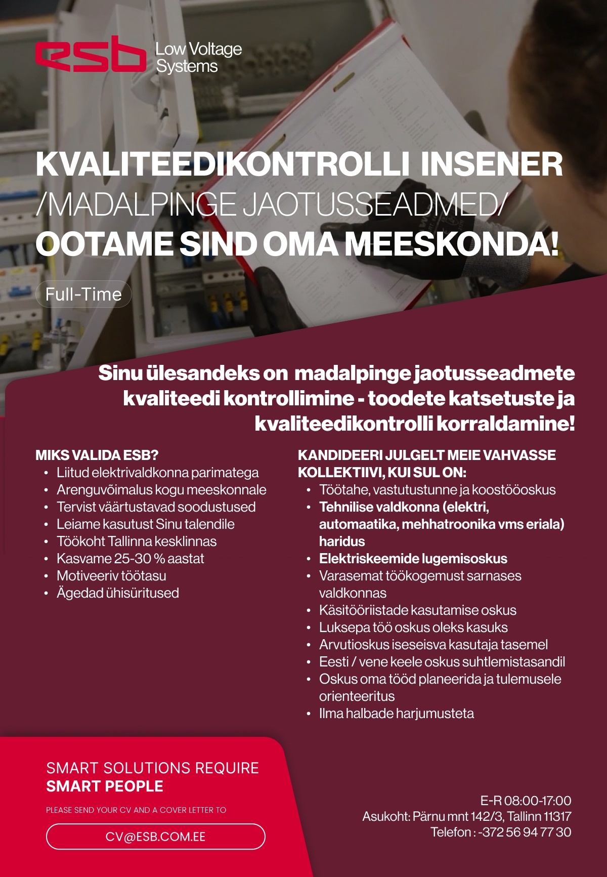 ESB-LVS OÜ MADALPINGESEADMETE KONTROLLTEHNIK