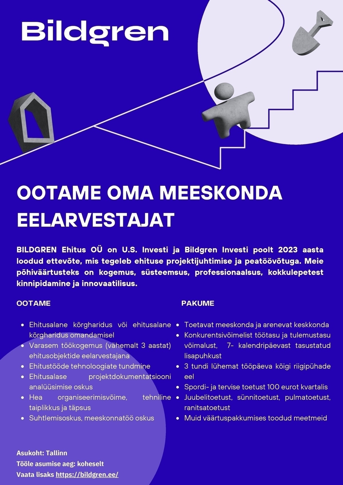 BILDGREN Ehitus OÜ Eelarvestaja