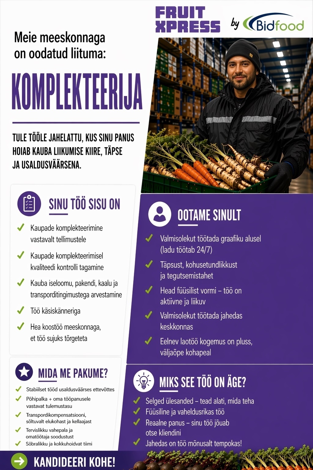 FRUIT XPRESS OÜ Komplekteerija