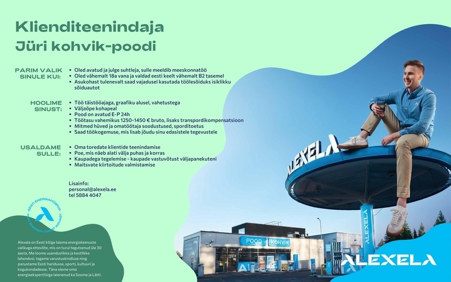 AS Alexela Klienditeenindaja Jüri kohvik-poodi