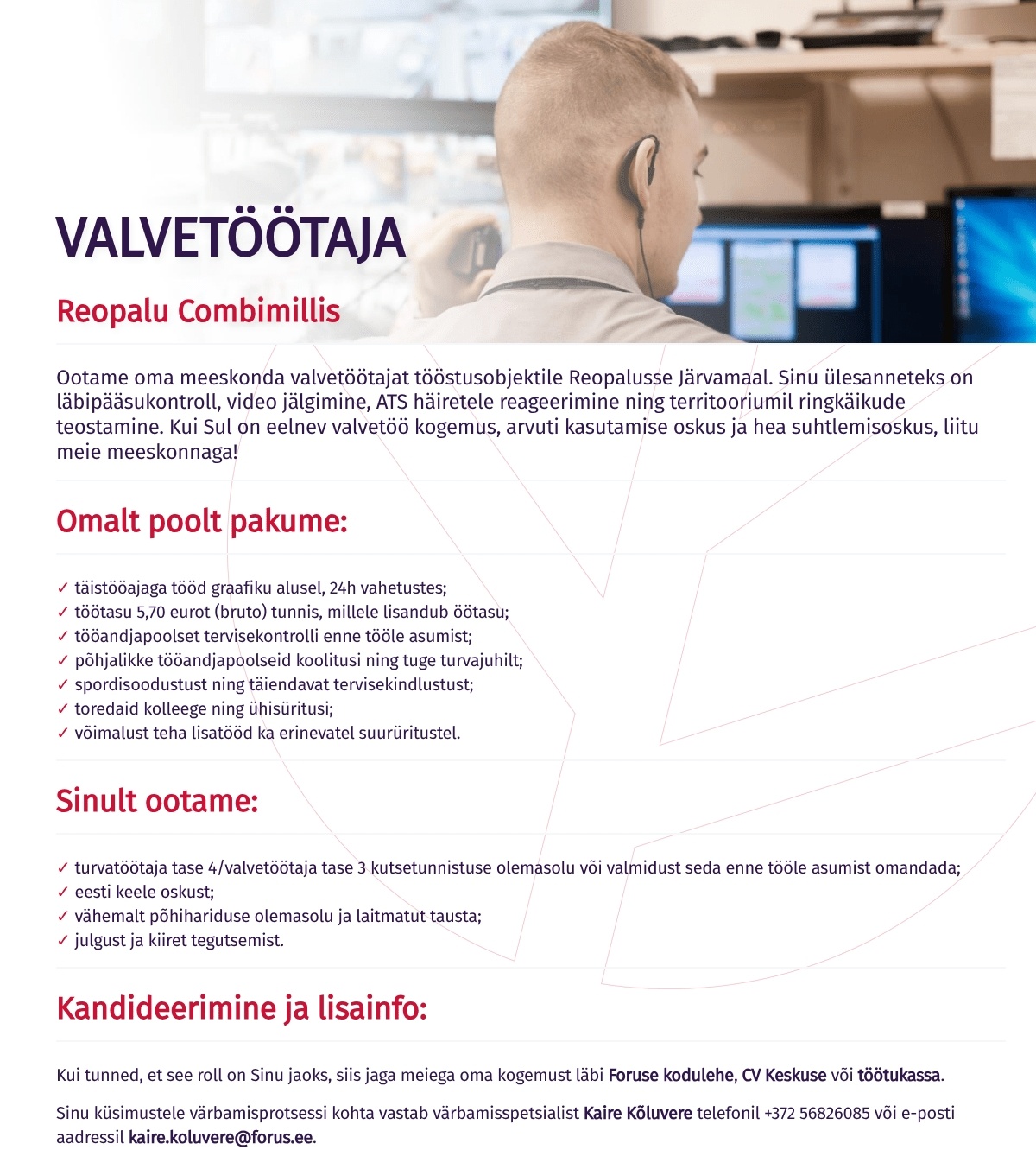 Forus Security AS Valvetöötaja Reopalu Combimillis