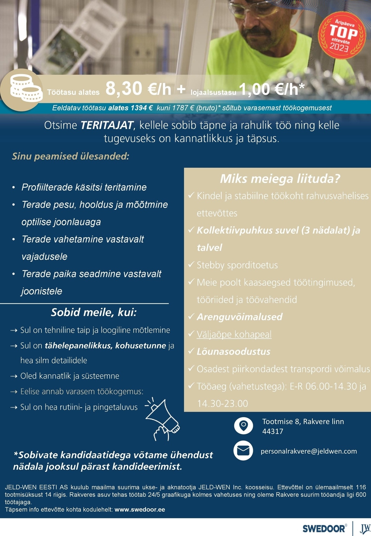 JELD-WEN EESTI AS Teritaja