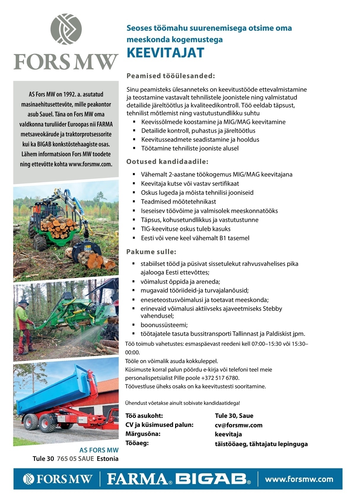 Fors MW AS Keevitaja