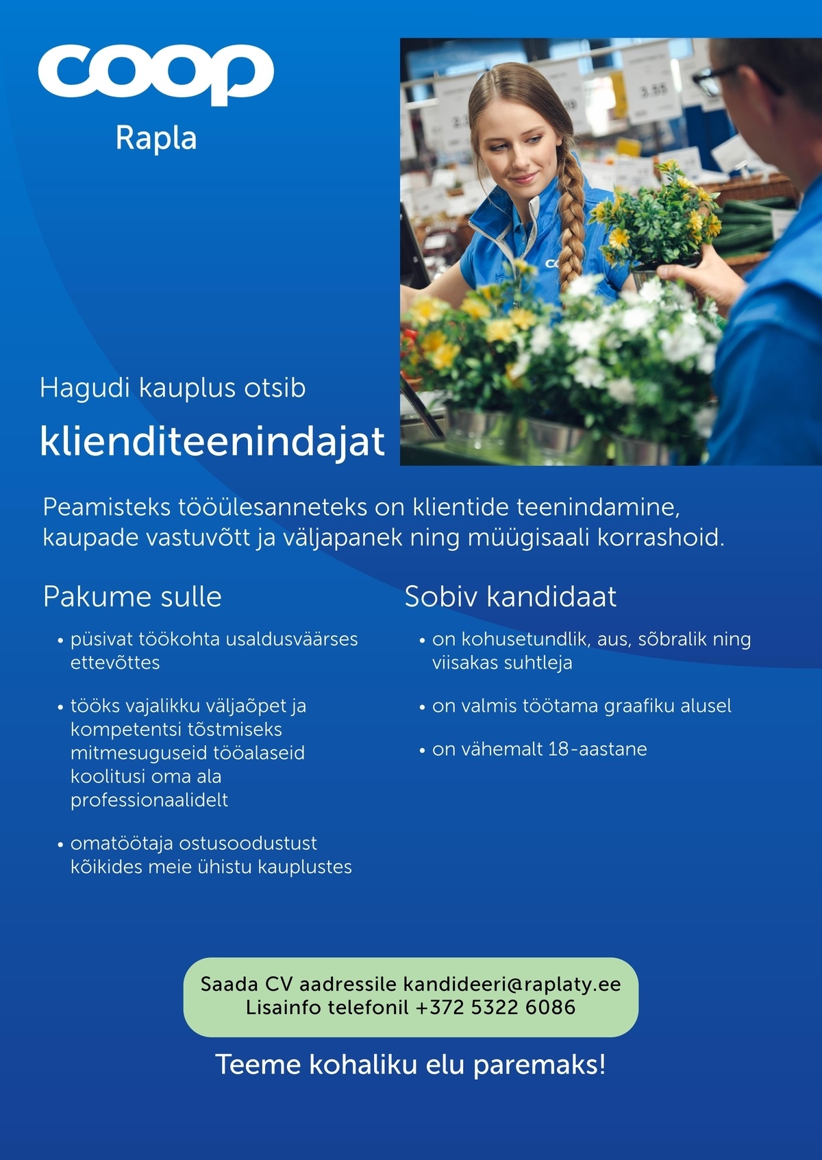 Rapla Tarbijate Ühistu Coop Hagudi kaupluses (Coop Rapla)