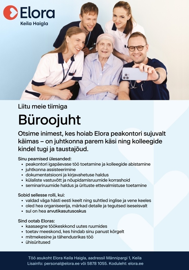 Elora Keila Haigla AS Büroojuht