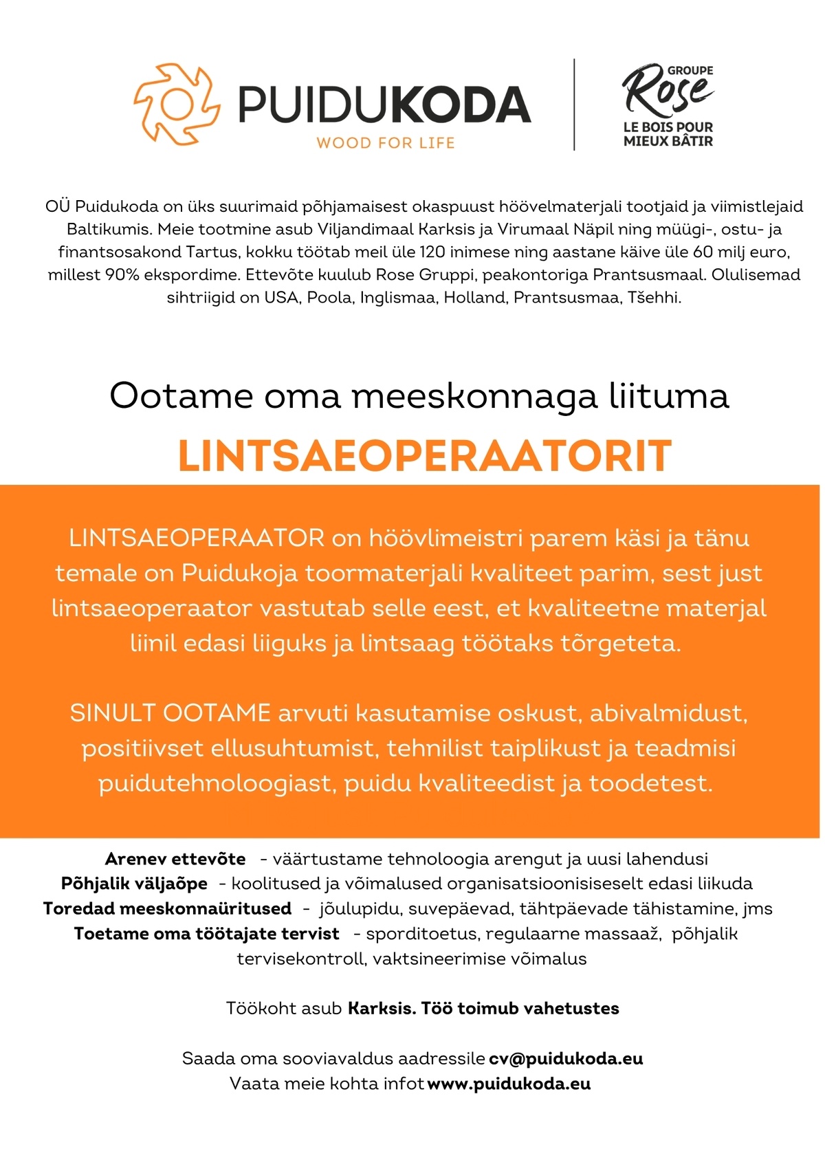 PUIDUKODA OÜ Lintsaeoperaator