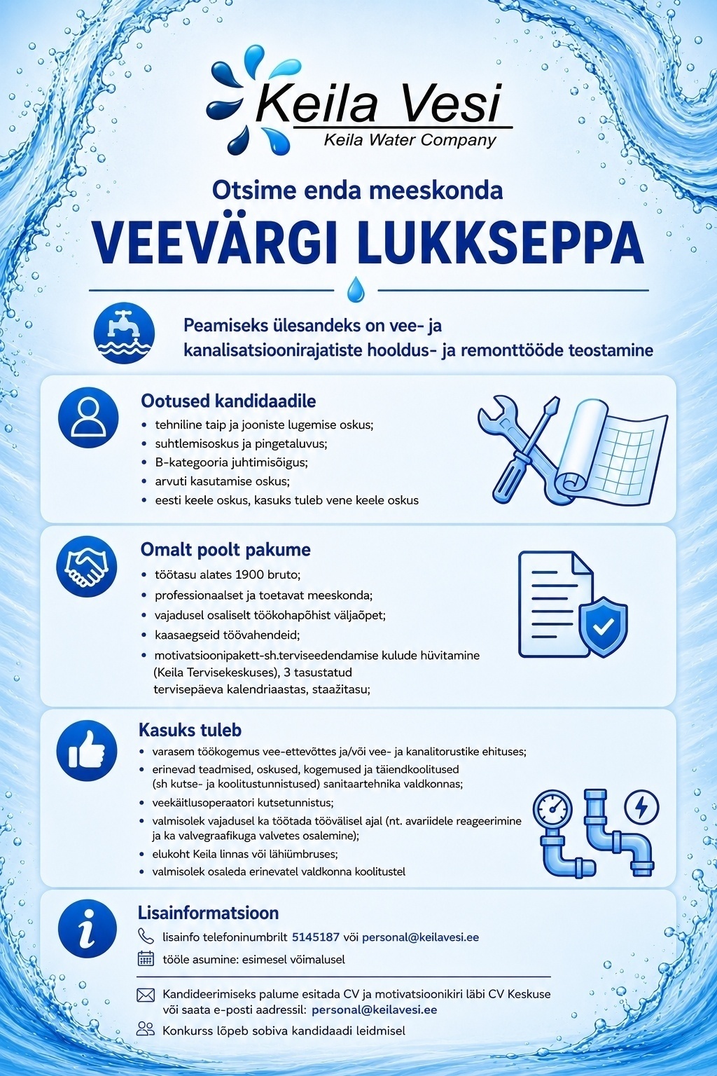KEILA VESI AS Lukksepp