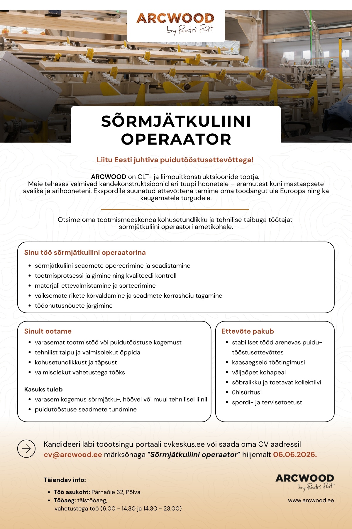 Peetri Puit OÜ Sõrmjätkuliini operaator