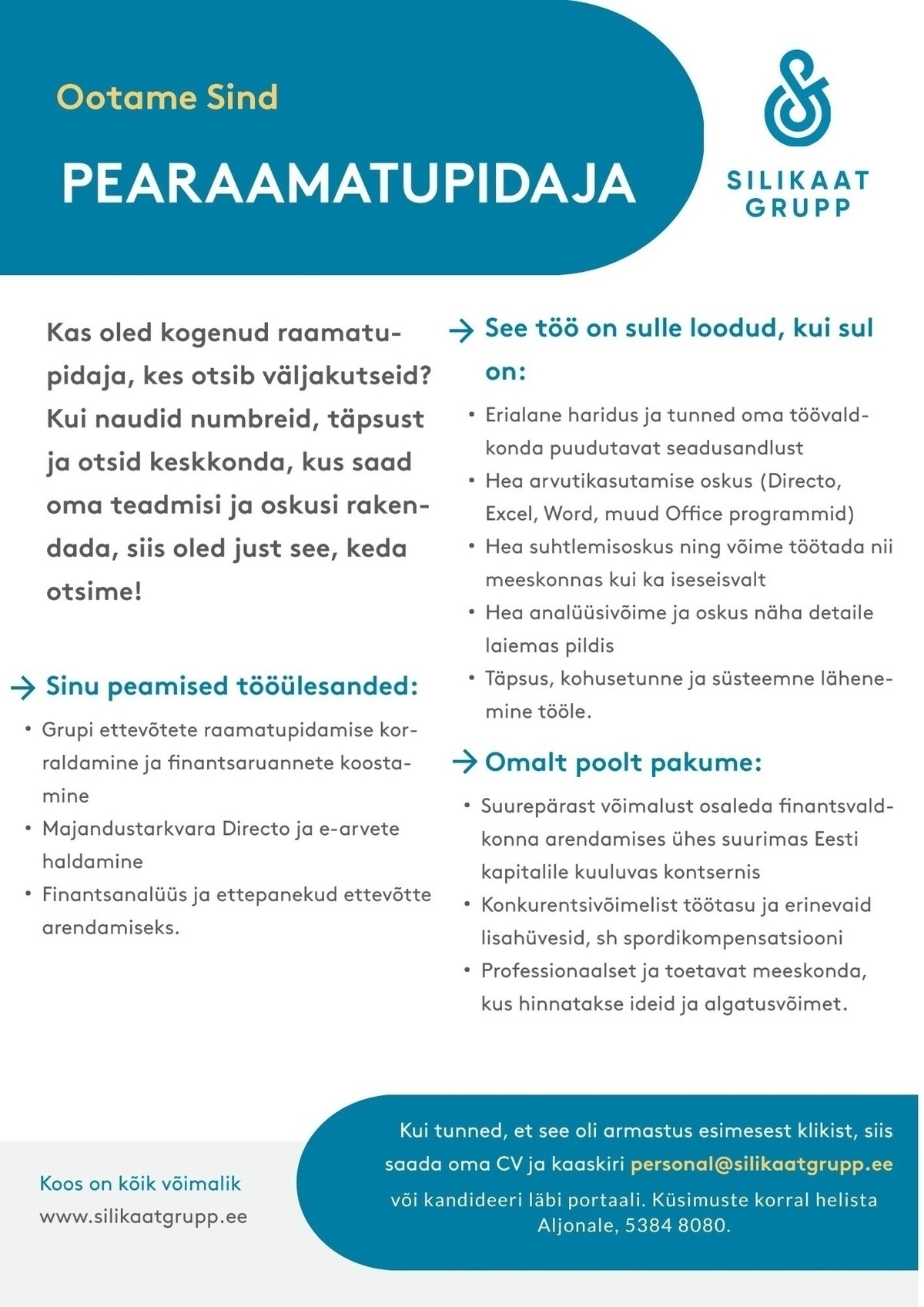 Silikaat Grupp AS Pearaamatupidaja