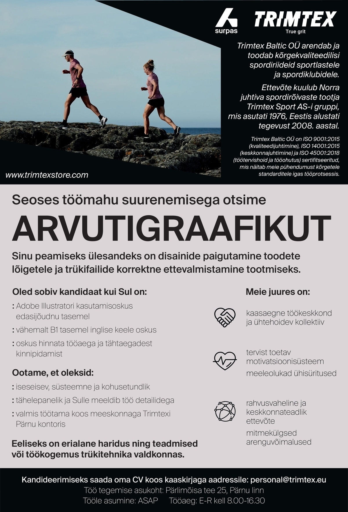 TRIMTEX BALTIC OÜ Arvutigraafik