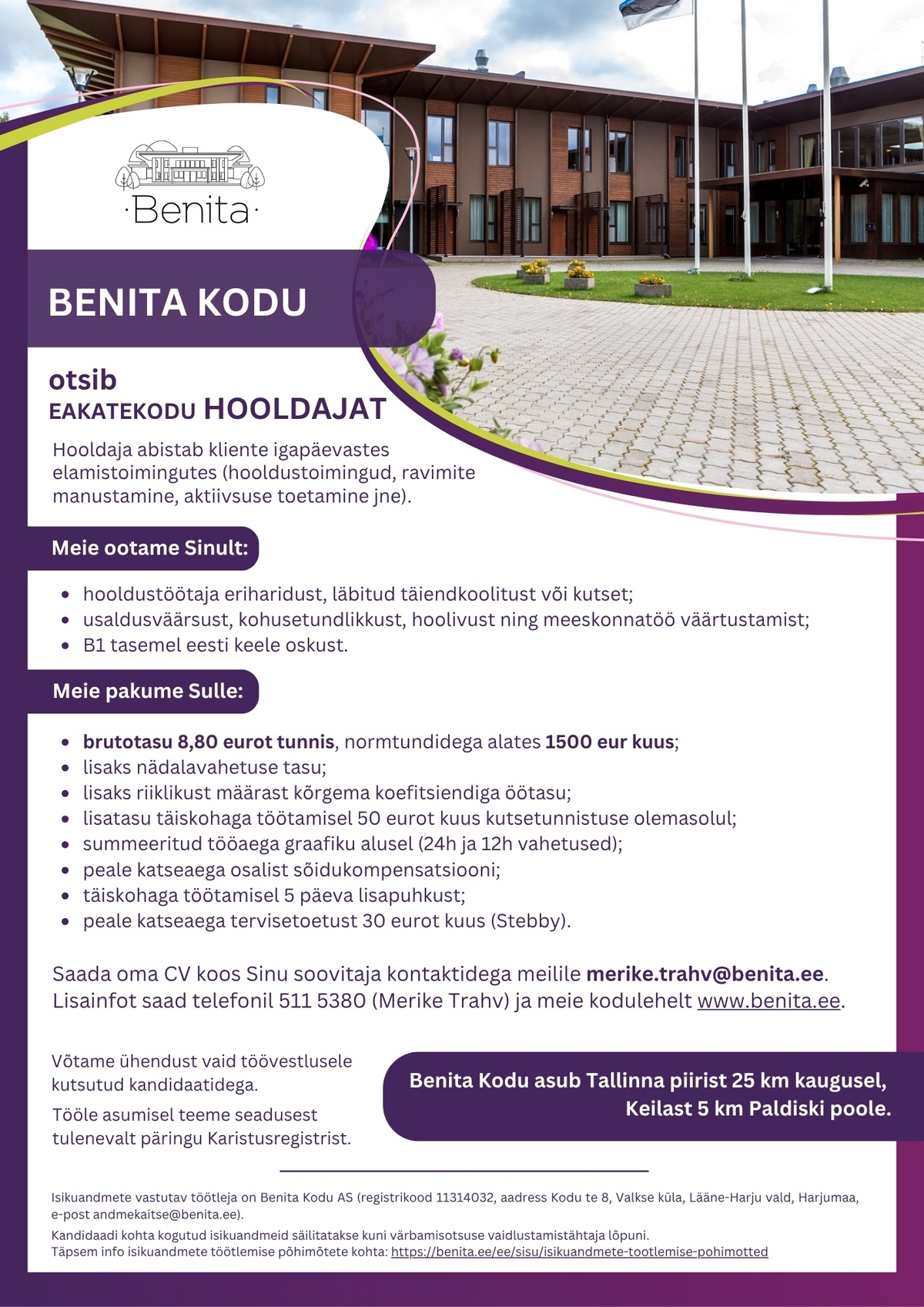 Benita Kodu AS Hooldaja