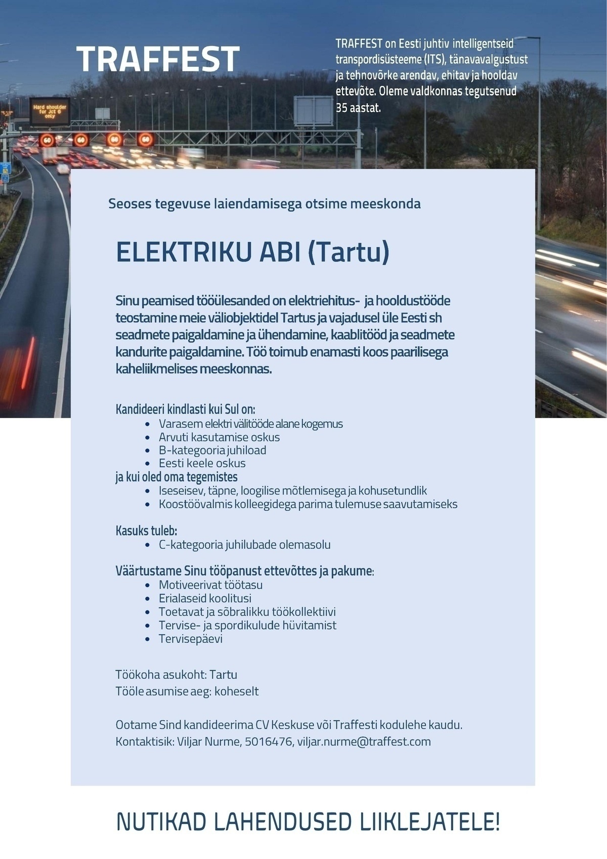 TRAFFEST OÜ Elektriku abi (Tartu)