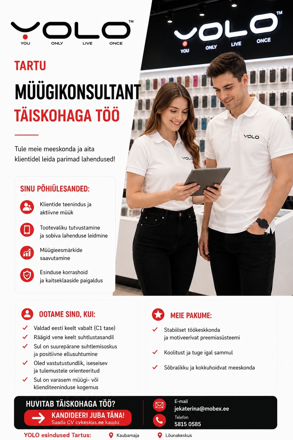 MOBEX OÜ Müügikonsultant