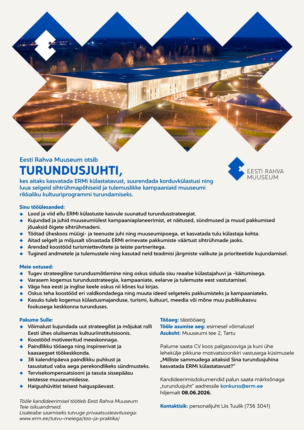 Eesti Rahva Muuseum Turundusjuht