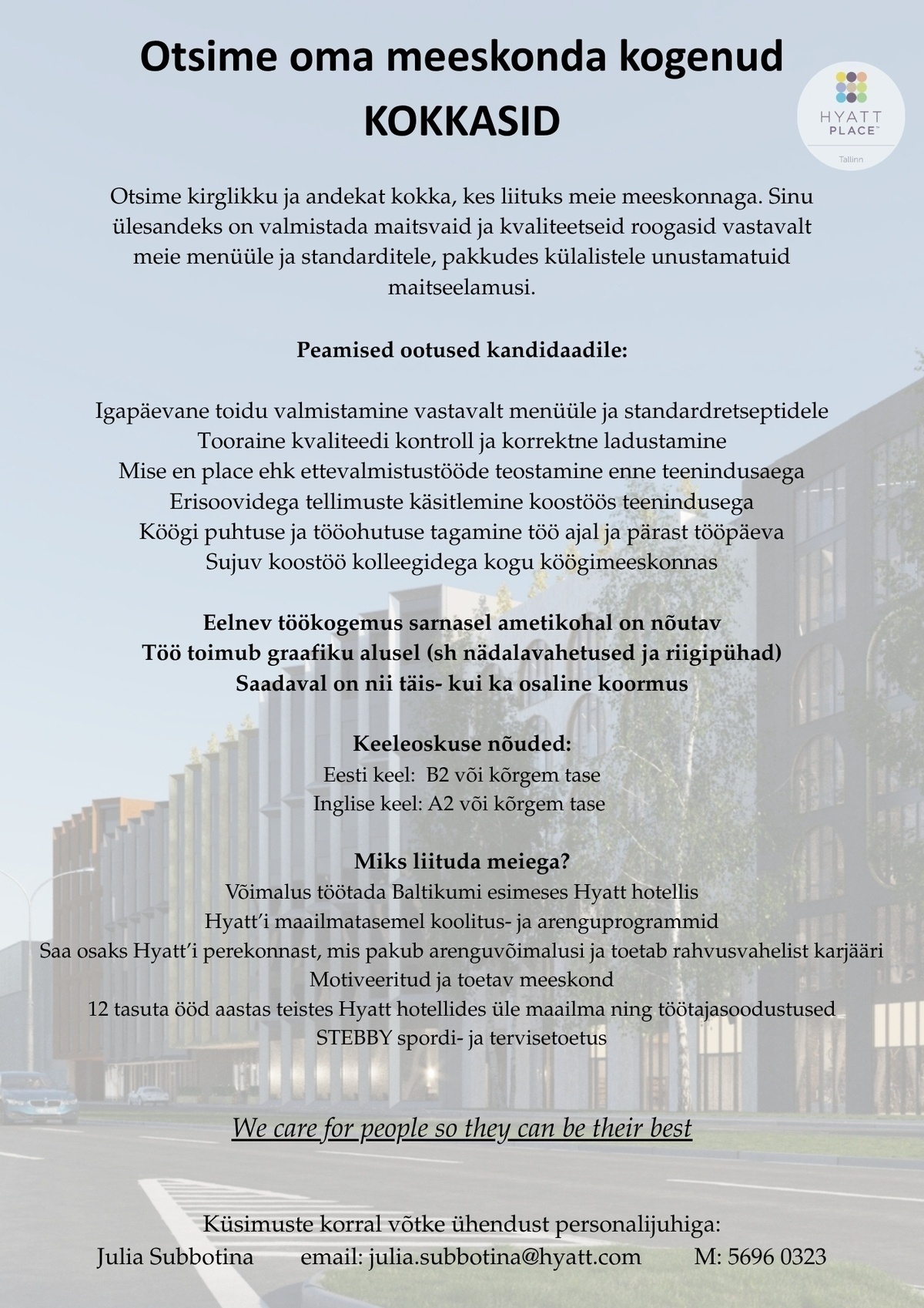 Hyatt Place Tallinn Kokk