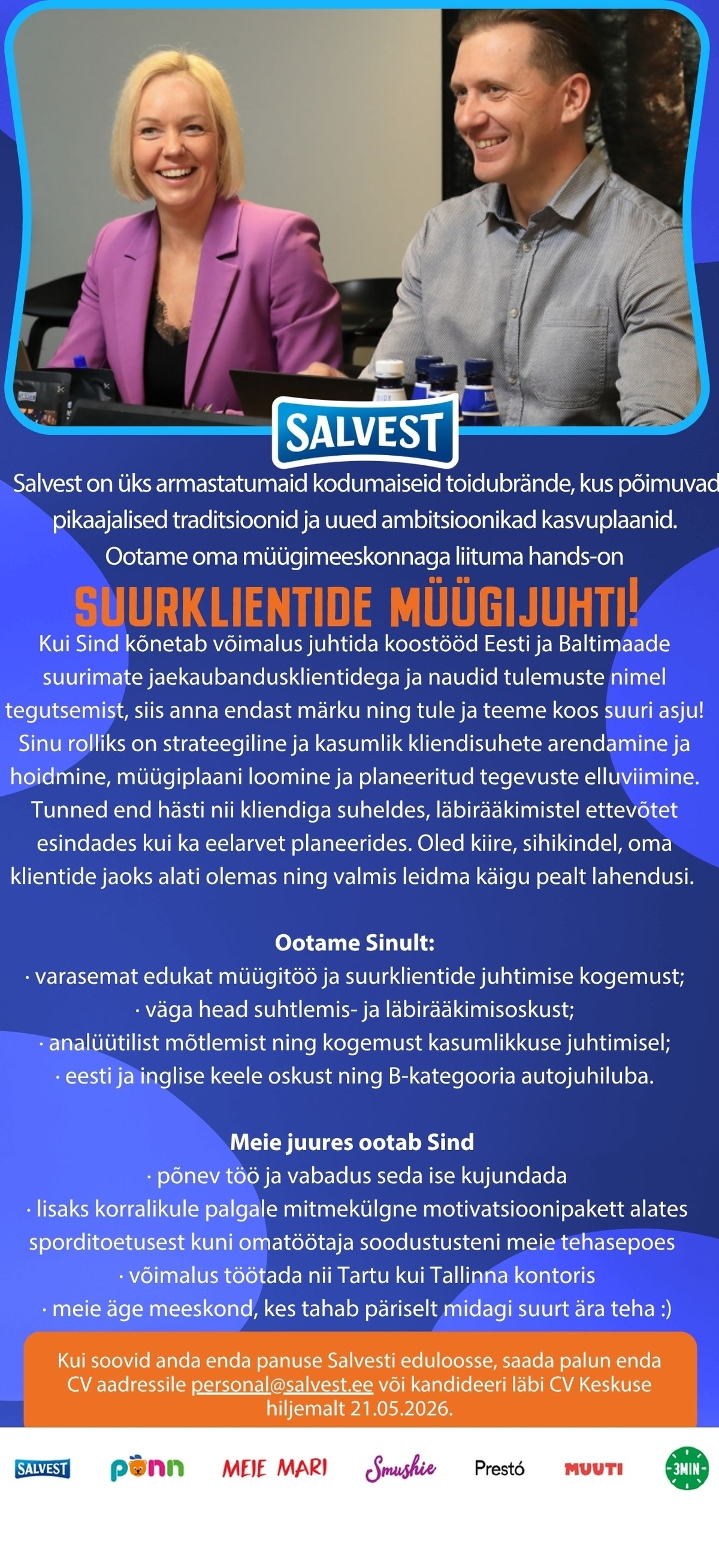 Salvest AS Suurklientide müügijuht
