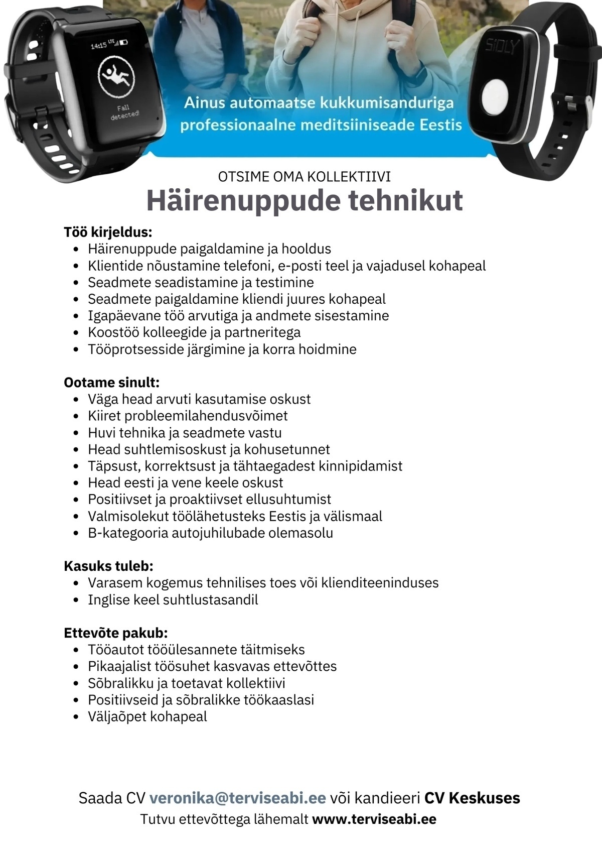 Tervise Abi OÜ Häirenuppude tehnik