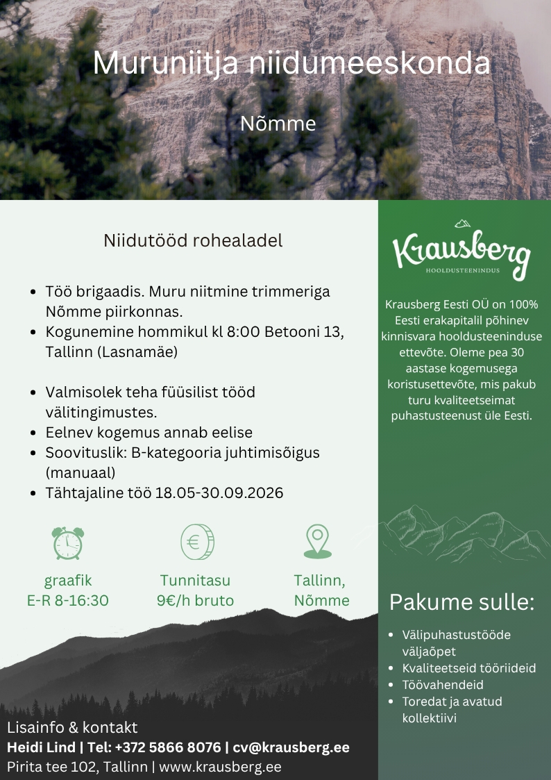 Krausberg Eesti OÜ Muruniitja niidumeeskonda, Nõmme