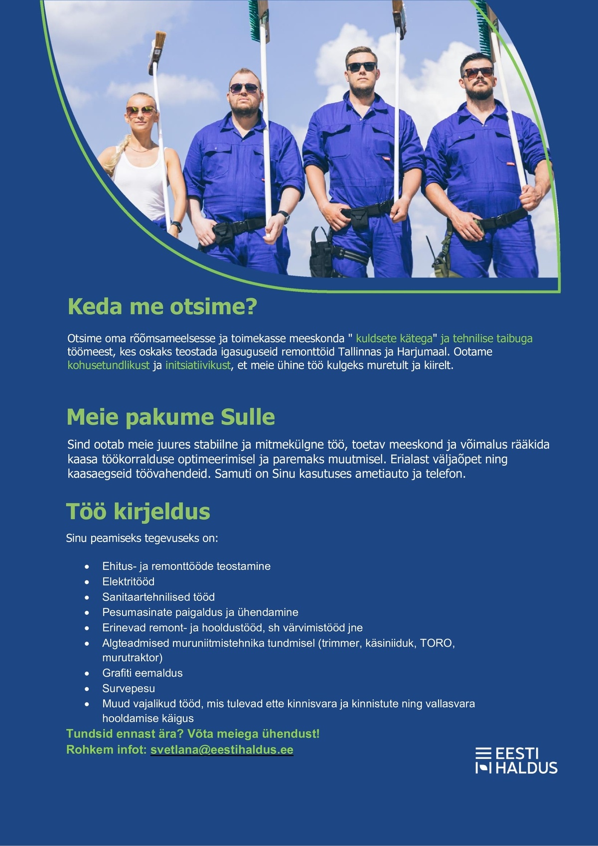 OÜ Eesti Haldus Ehitus-remonditööline