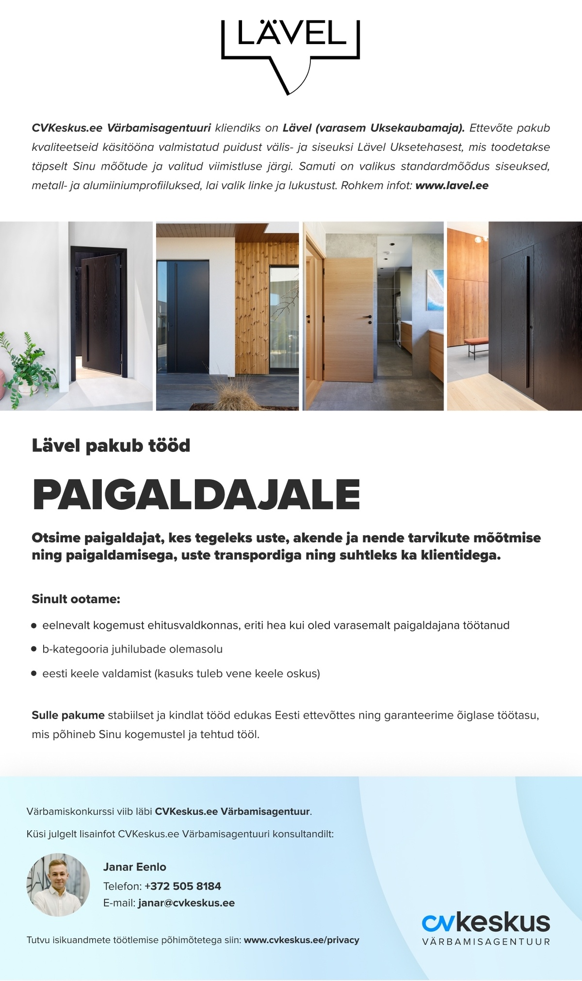 Lävel PAIGALDAJA