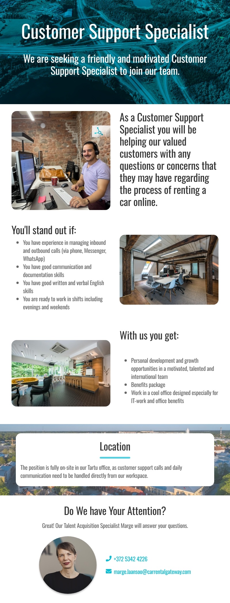 Car Rental Gateway Customer Support Specialist