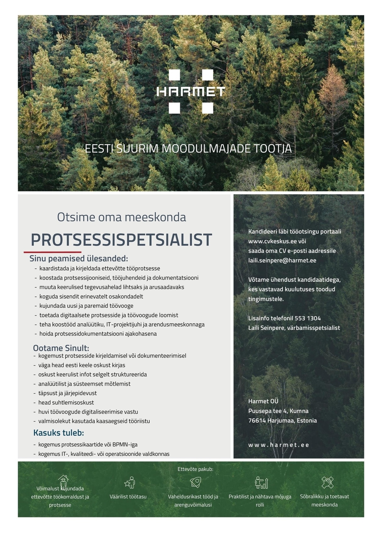 Harmet OÜ Protsessispetsialist