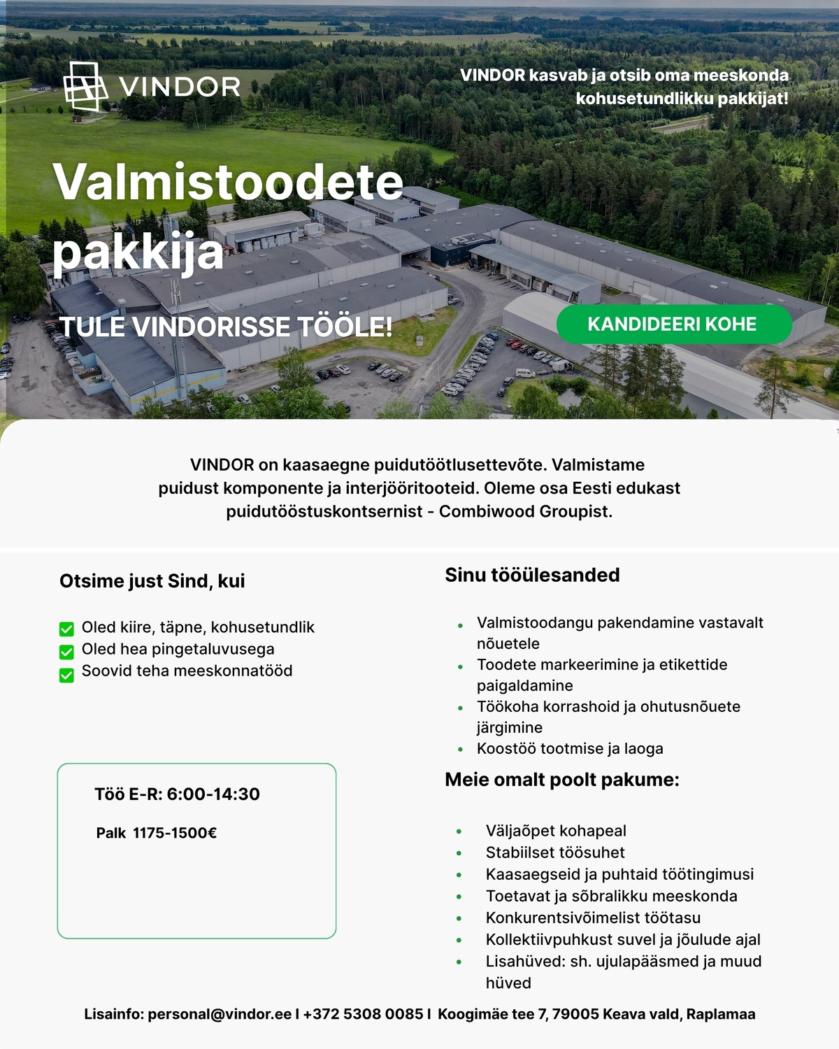 VINDOR OÜ Pakendaja
