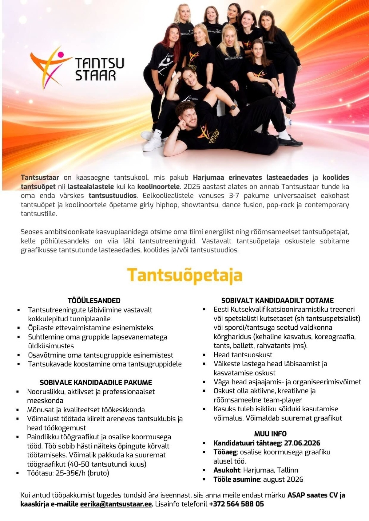 Tantsustaar Tantsuõpetaja