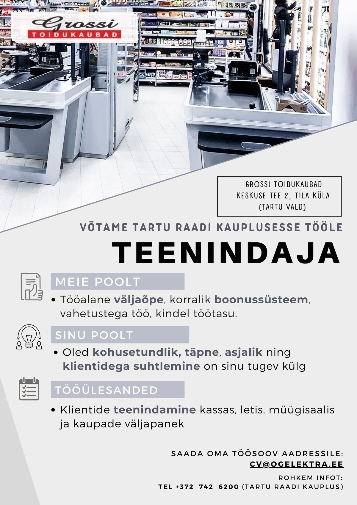 OG Elektra AS Teenindaja (Tartu Raadi)