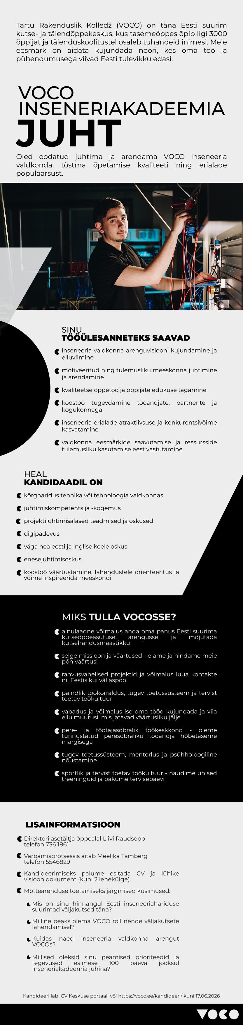 Tartu Rakenduslik Kolledž Inseneriakadeemia juht
