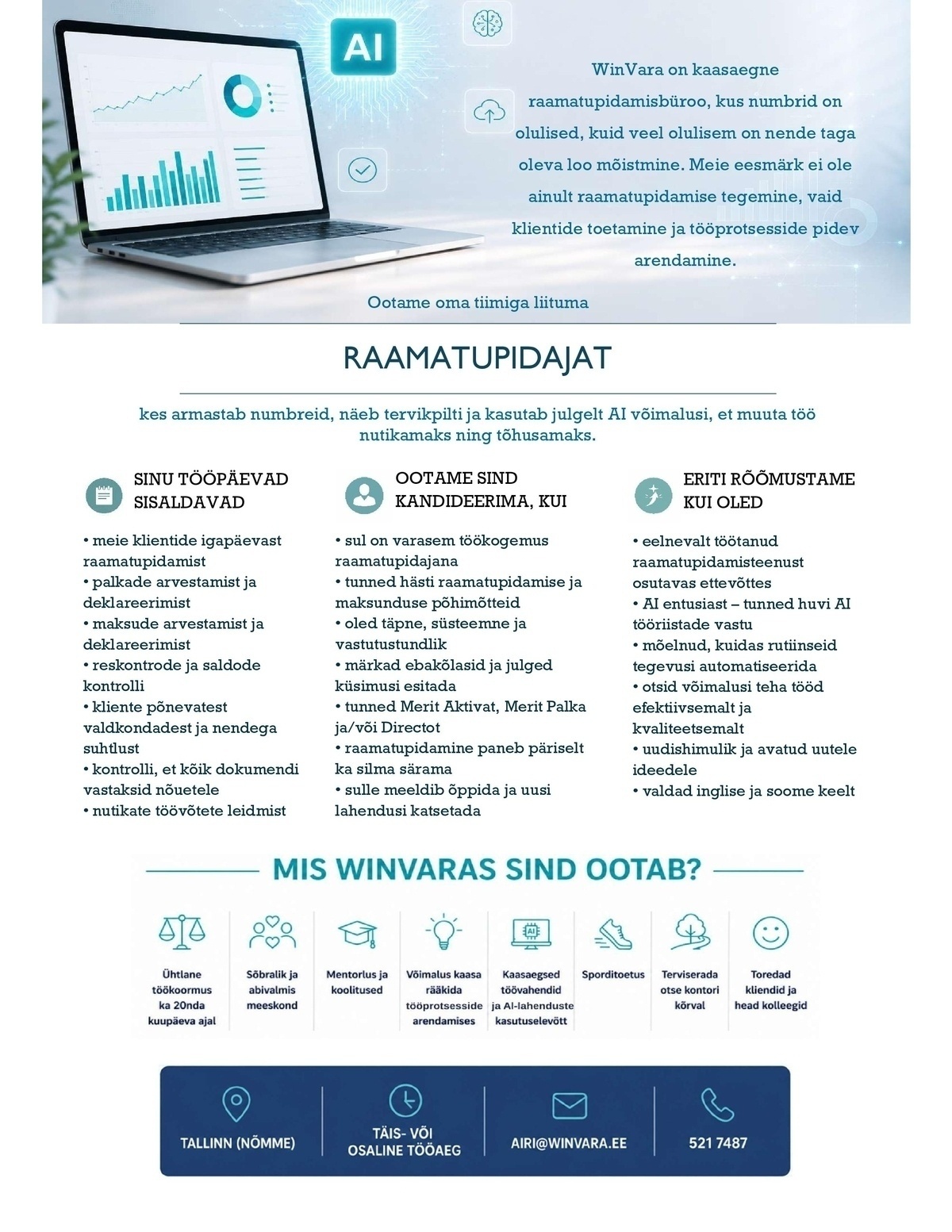 WINVARA EU OÜ Raamatupidaja