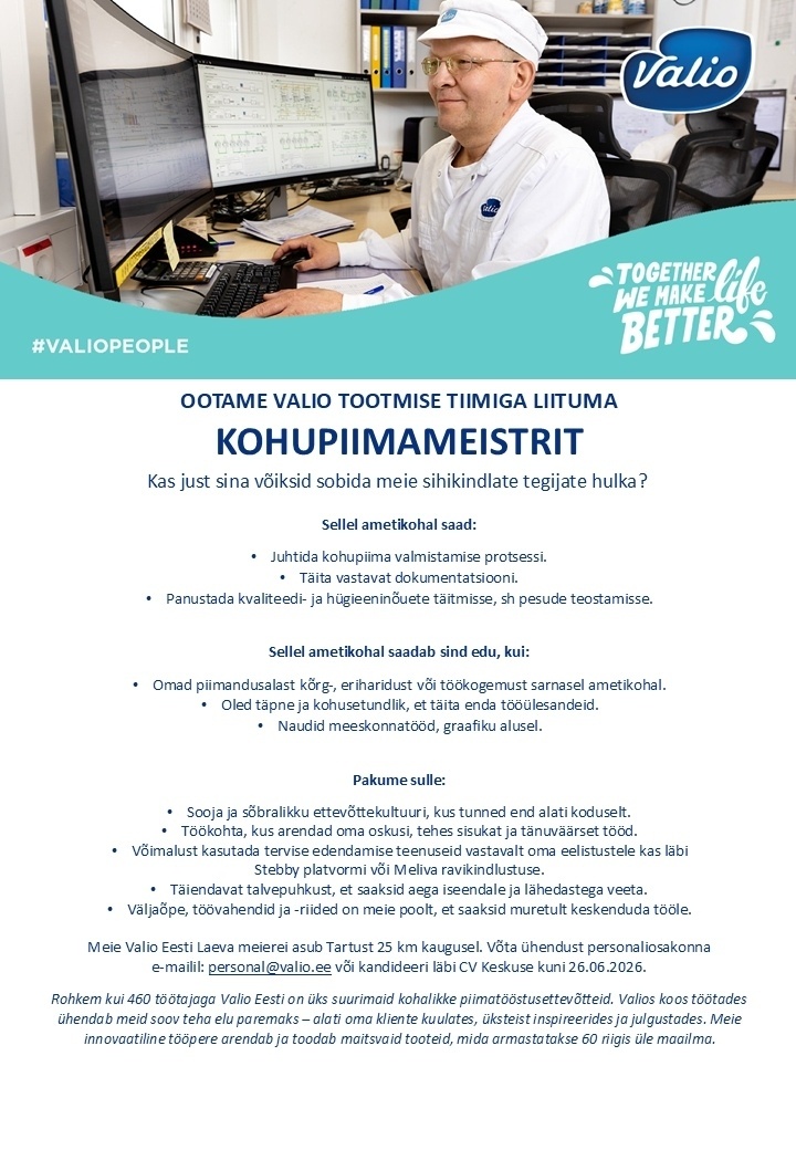 Valio Eesti AS Kohupiimameister