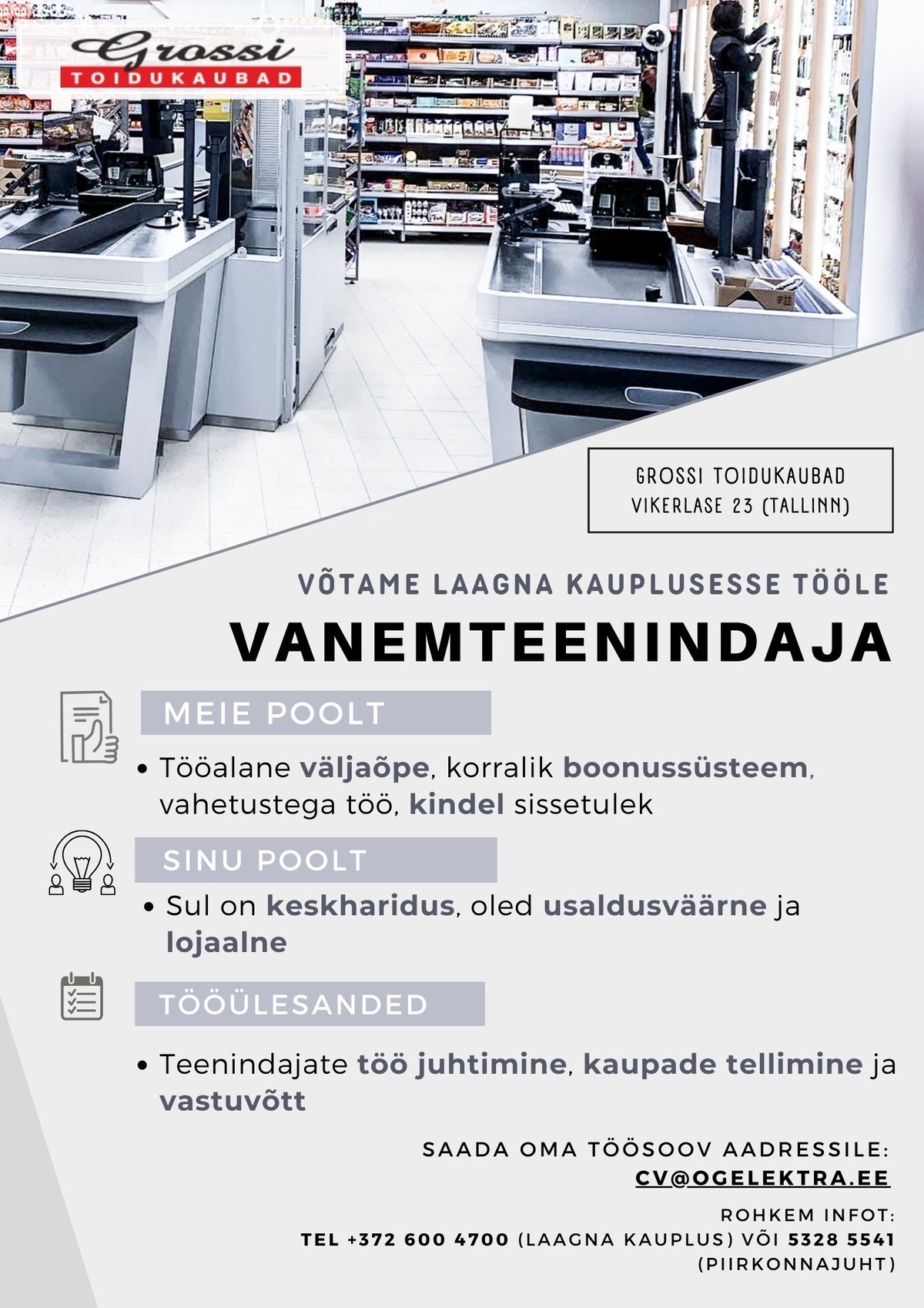 OG Elektra AS Vanemteenindaja (Laagna)
