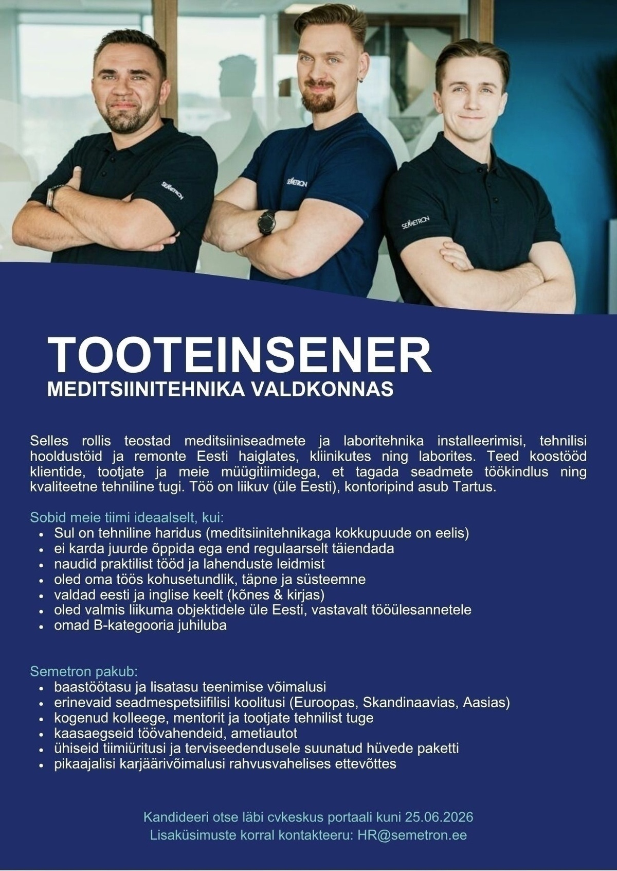 Semetron AS Tooteinsener meditsiinitehnika valdkonnas