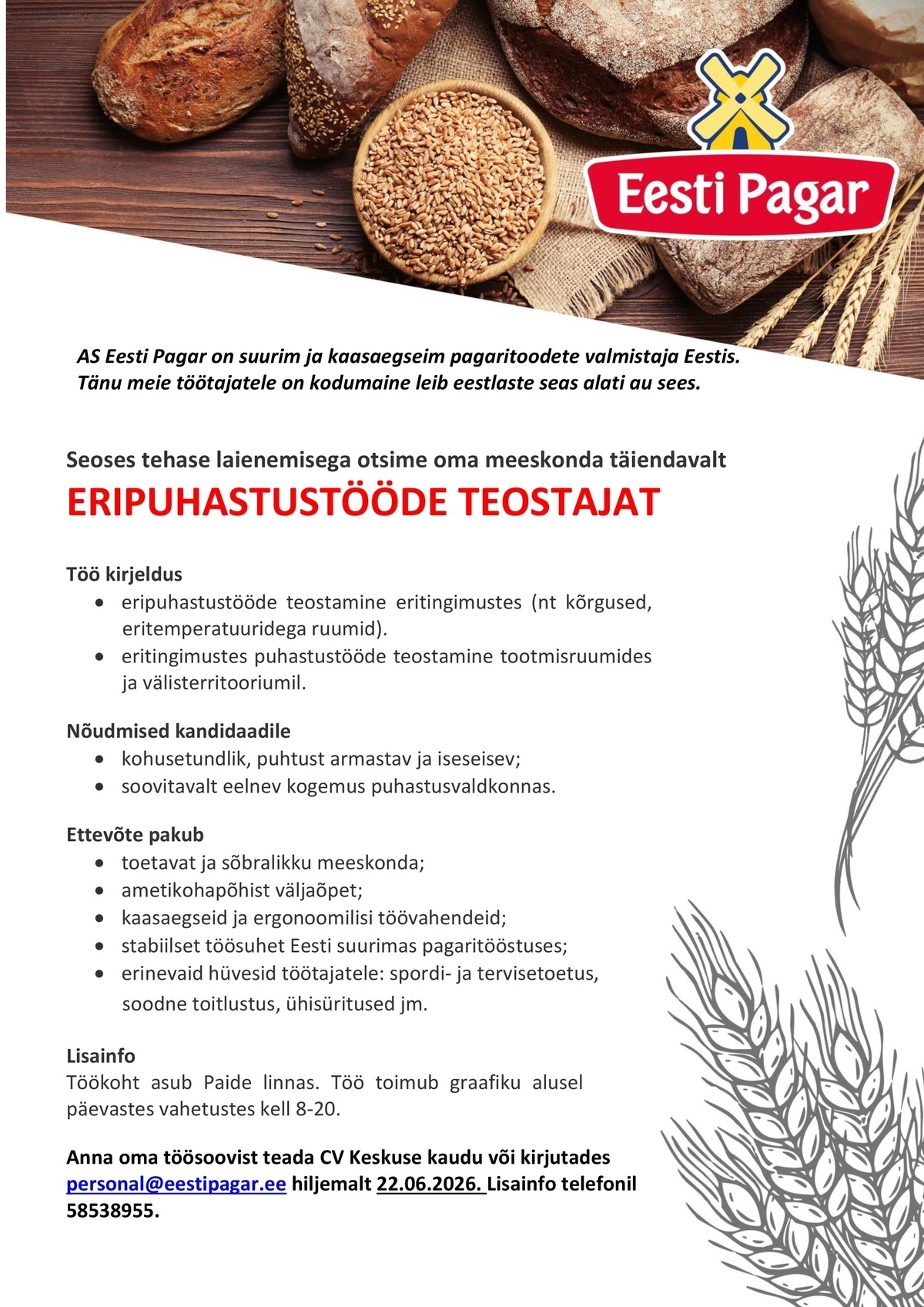 Eesti Pagar AS Eripuhastustööde teostaja