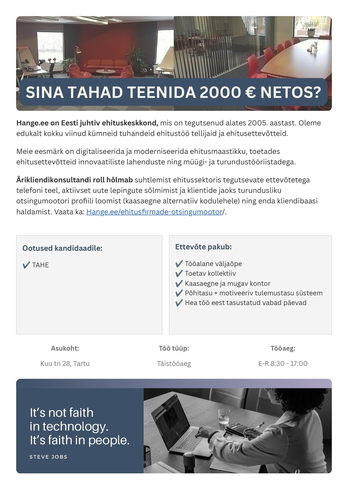 Hange.ee teenused OÜ ÄRIKLIENDIKONSULTANT