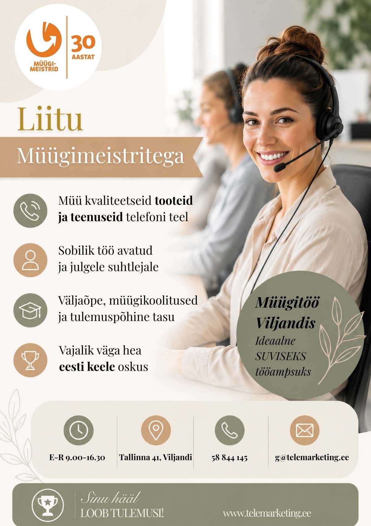 Müügimeistrite AS Müügikonsultant Viljandis