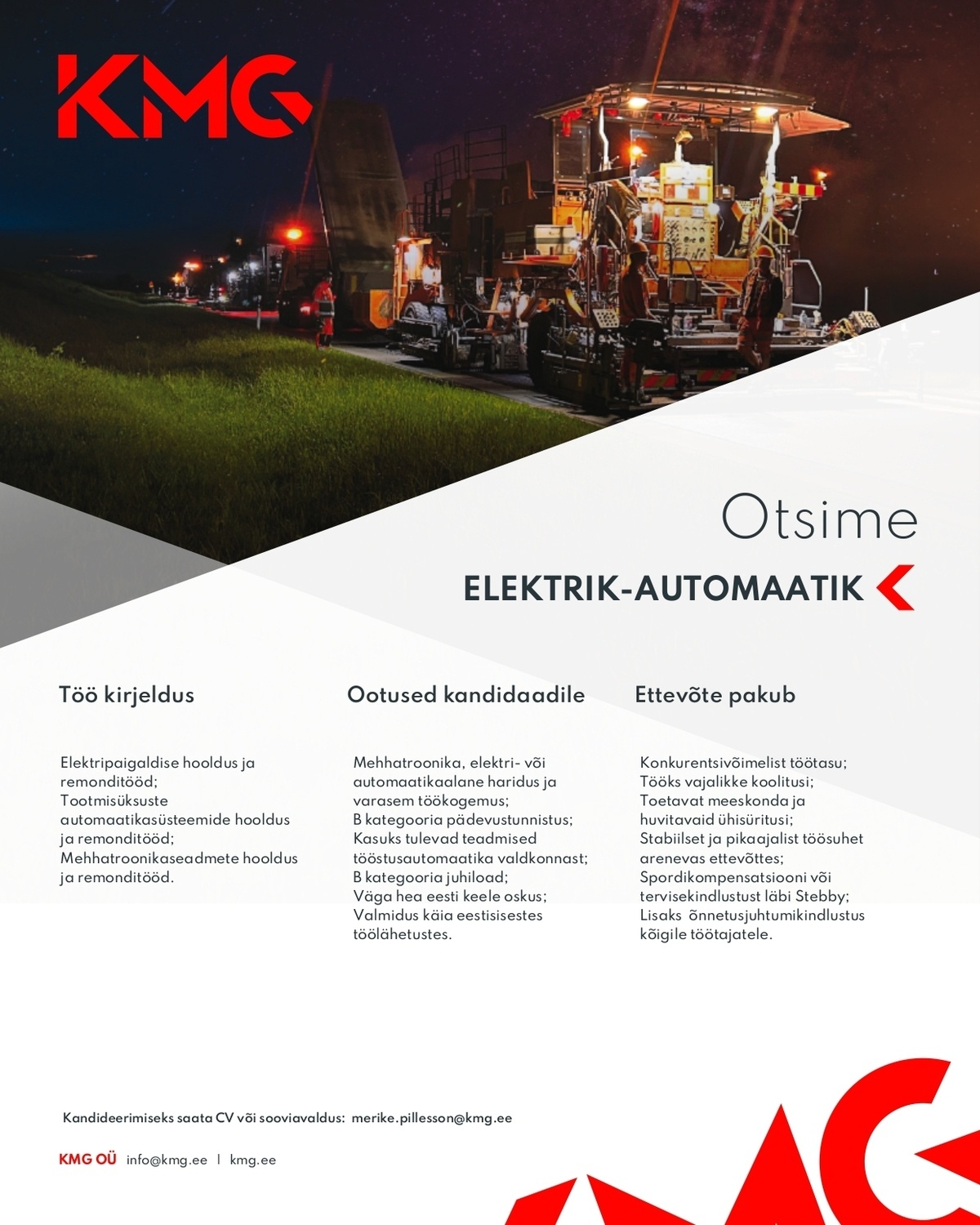 KMG OÜ Elektrik-automaatik